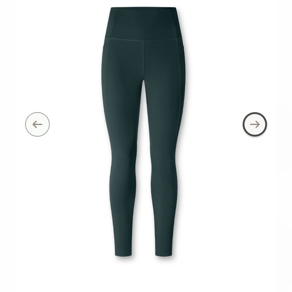 New with tag LNDR fatal attraction 7/8 legging small dark green